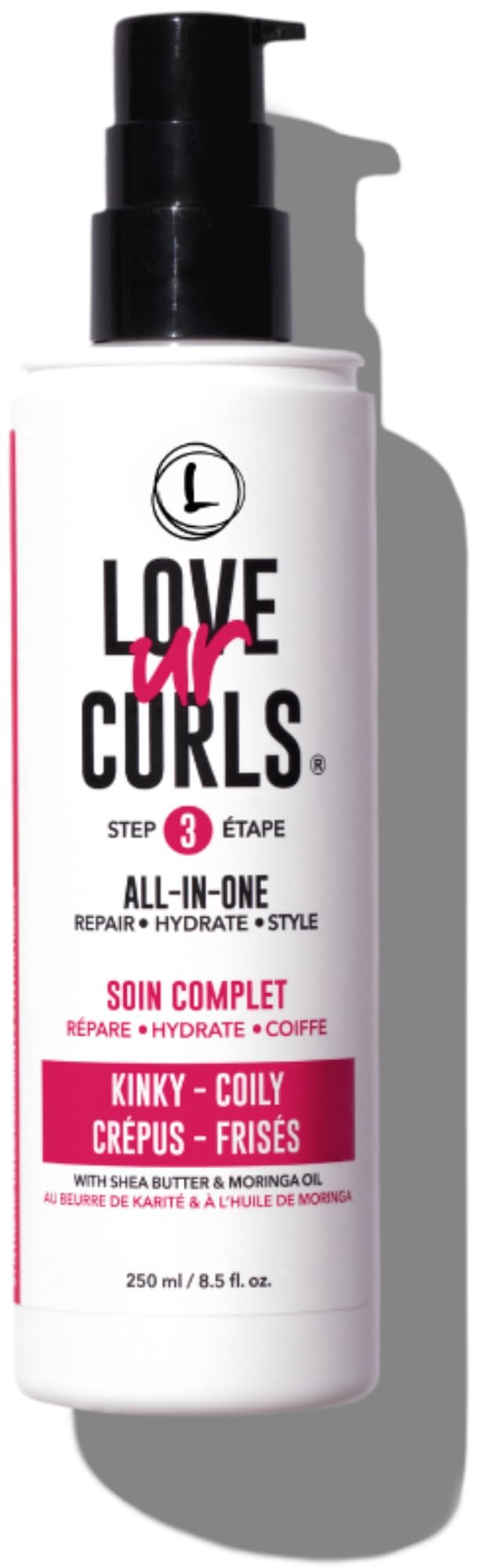 Love Ur Curls, bote de crema 1 en 1 para rizos definidos y suaves
