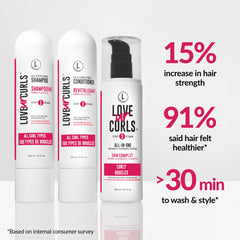 Love Ur Curls Crema Estiladora Todo-en-Uno define rizos sin peso