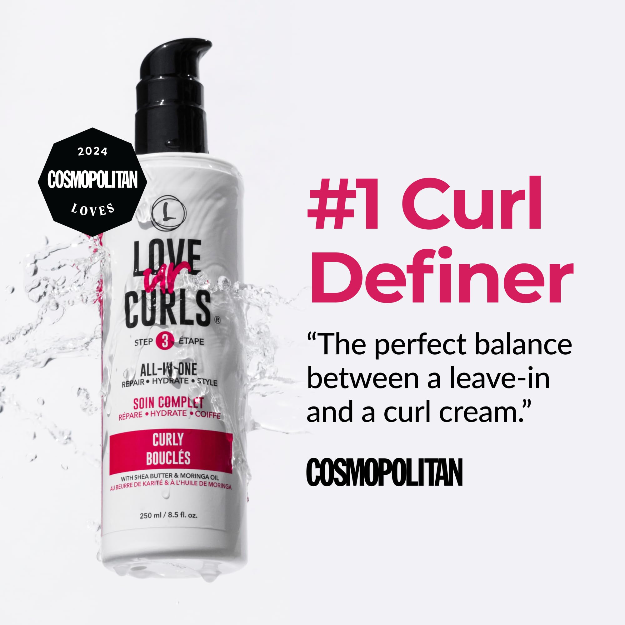 Love Ur Curls: rizos definidos tras aplicar la crema.