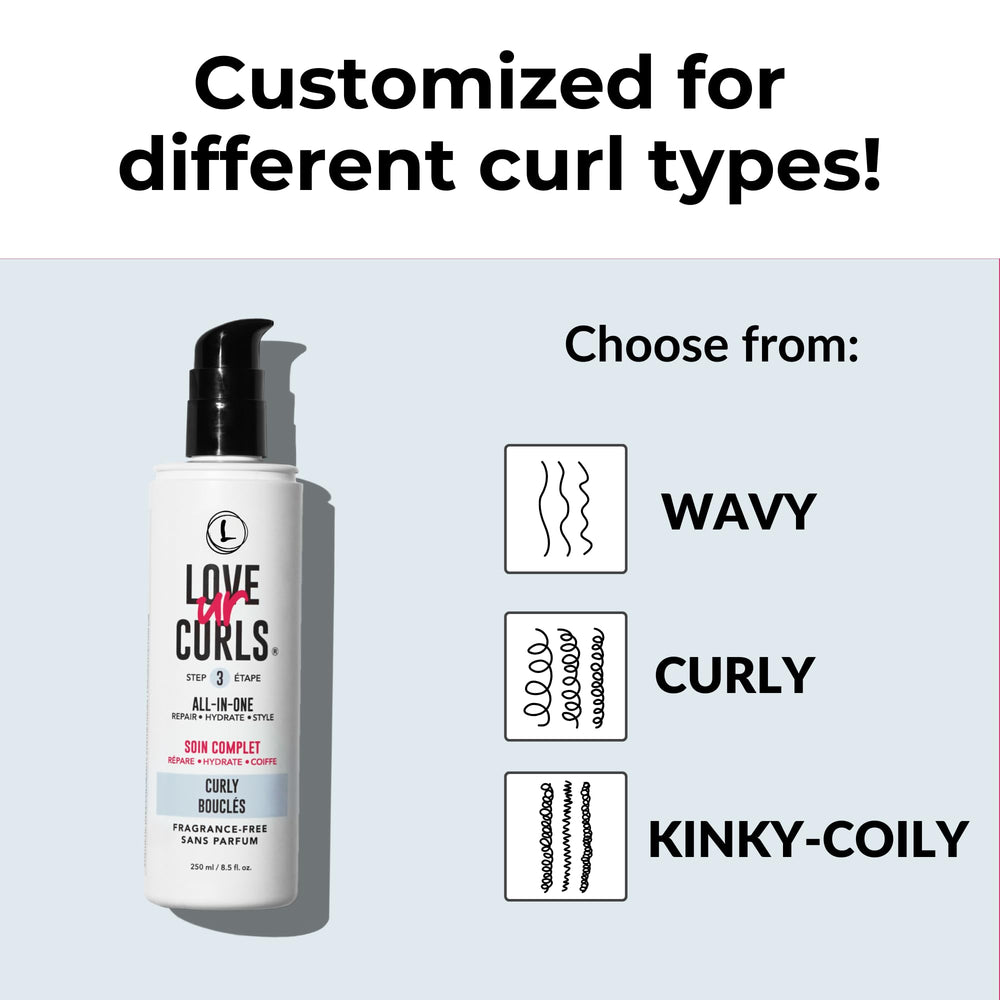 Styling curls with Love Ur Curls fragrance-free cream for defined coils