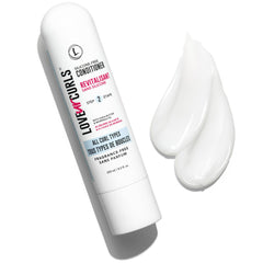 Love Ur Curls conditioner being applied through curls for detangling and softness.