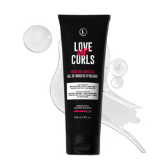Love Ur Curls Gel Musgo Mar Irlandés, frasco frontal, hidrata y define rizos.