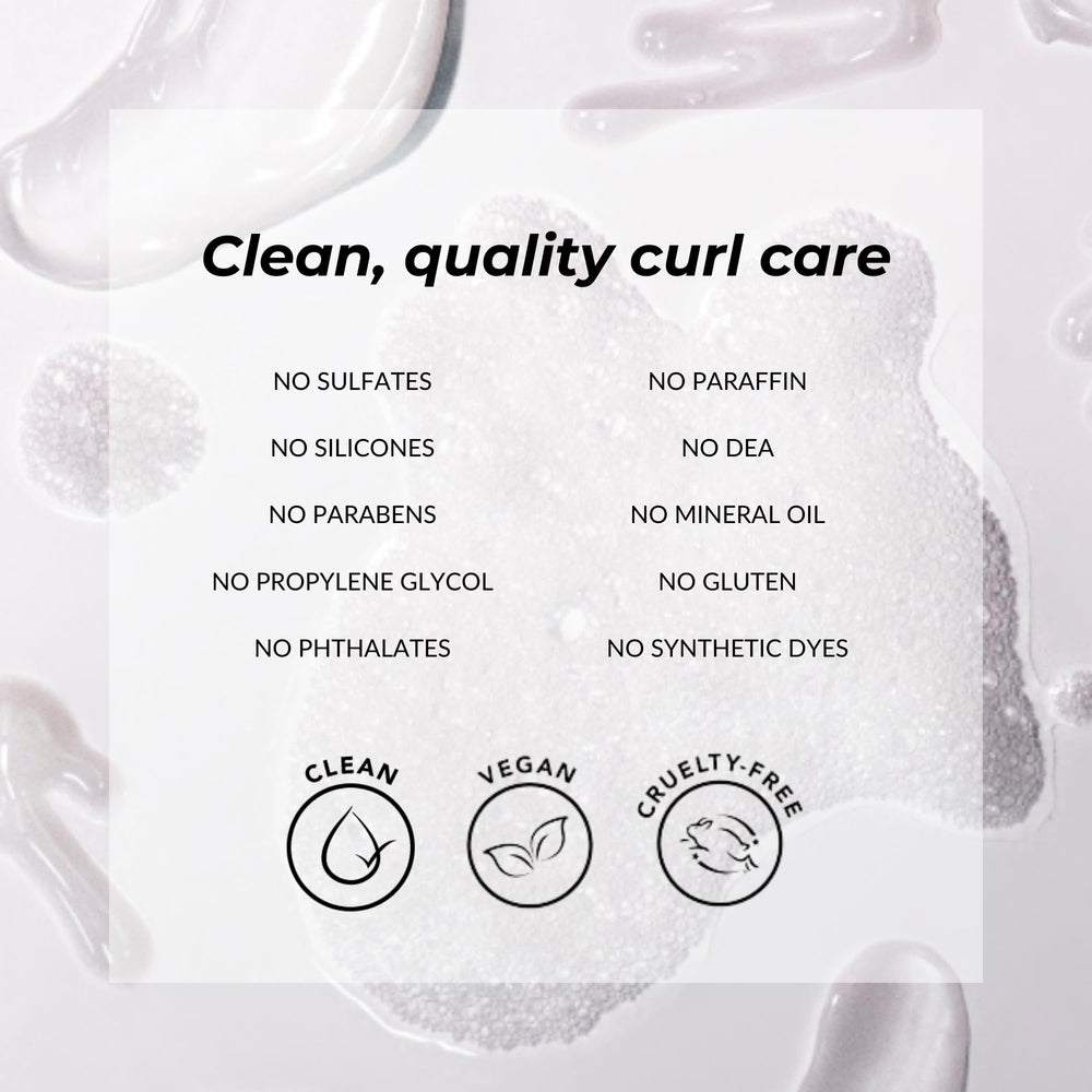 Love Ur Curls Serum vegano y libre de crueldad para rutina capilar consciente.