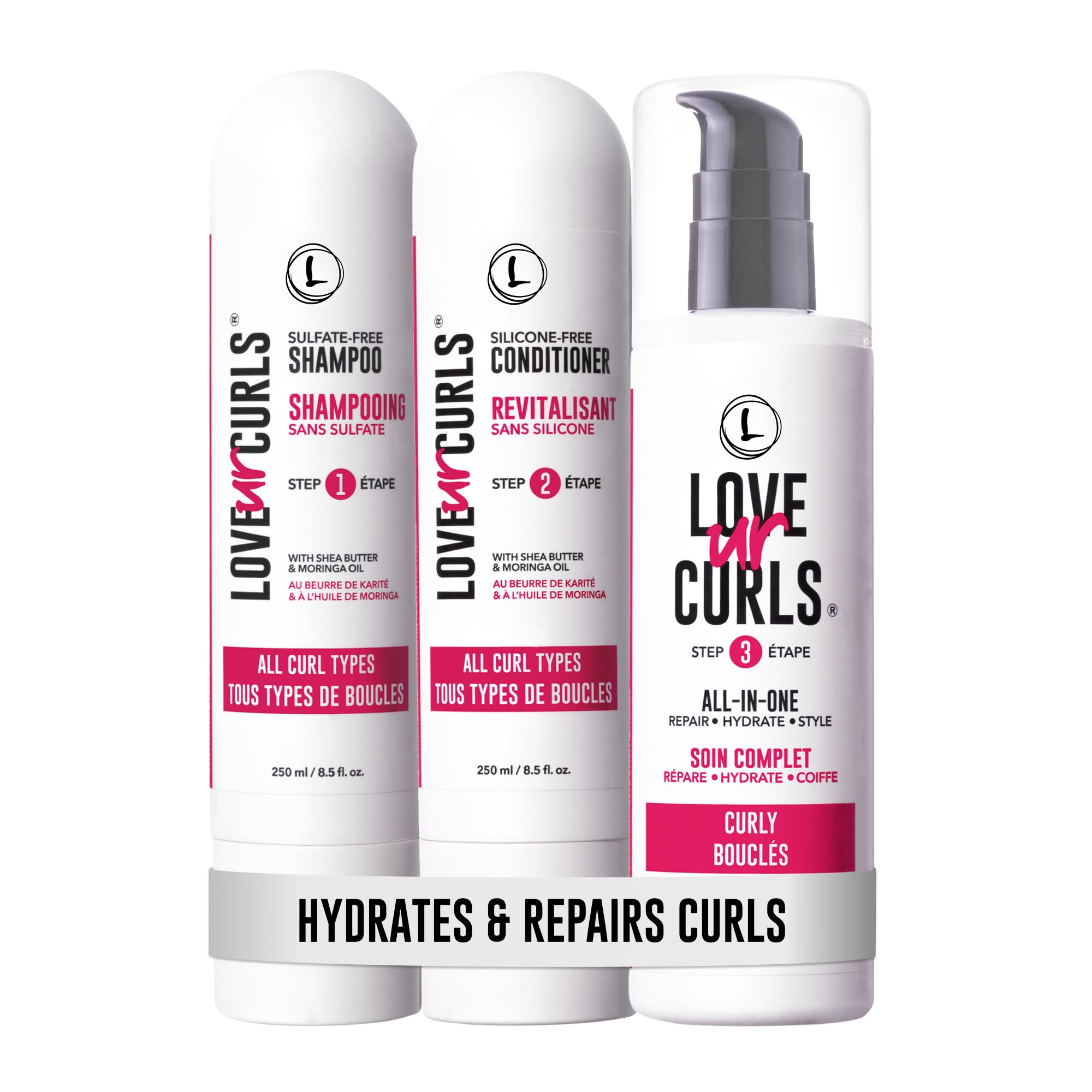 Love Ur Curls Shampoos Suave limpia suavemente los rizos y mantiene la textura natural
