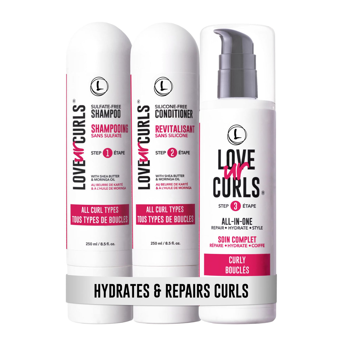 Love Ur Curls Shampoos Suave limpia suavemente los rizos y mantiene la textura natural