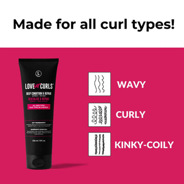 Love Ur Curls textura hidratada que reduce frizz y aporta brillo.