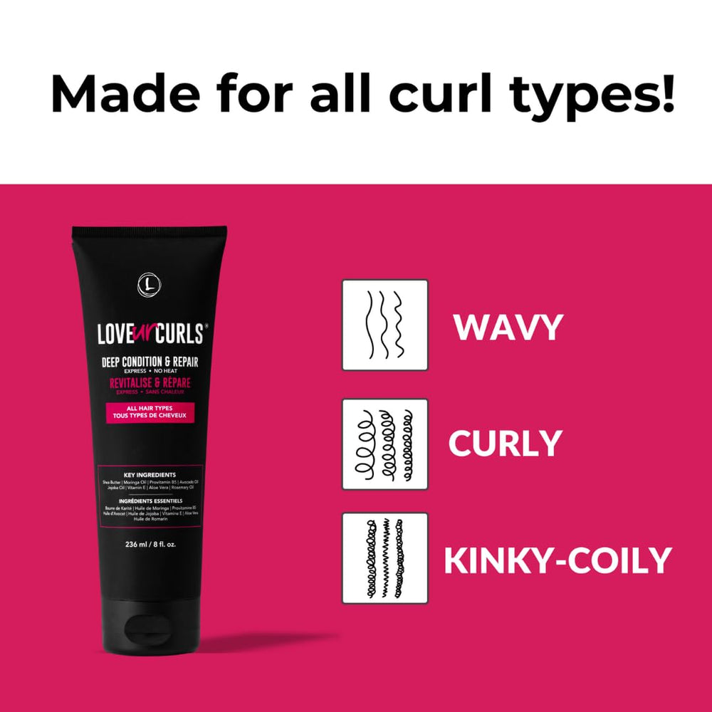 Love Ur Curls textura hidratada que reduce frizz y aporta brillo.