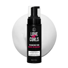 Love Ur Curls Volumizing Foam bottle for lightweight curl volume and bounce
