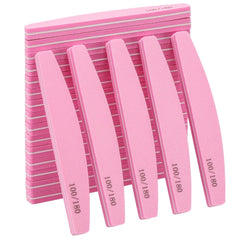 LoveBB bloque de lijado de uñas doble cara en rosa para limar y pulir con facilidad.