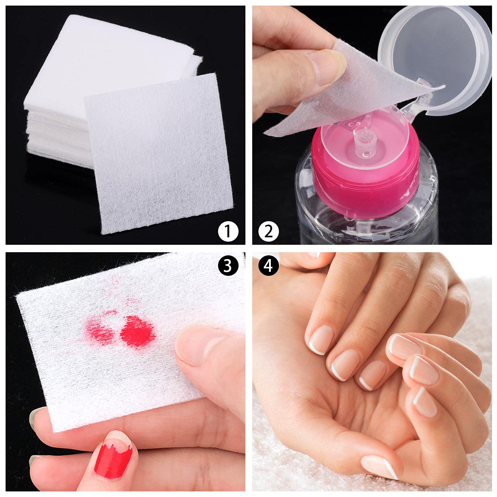 LoveBB toallitas resistentes y suaves para uso diario de uñas