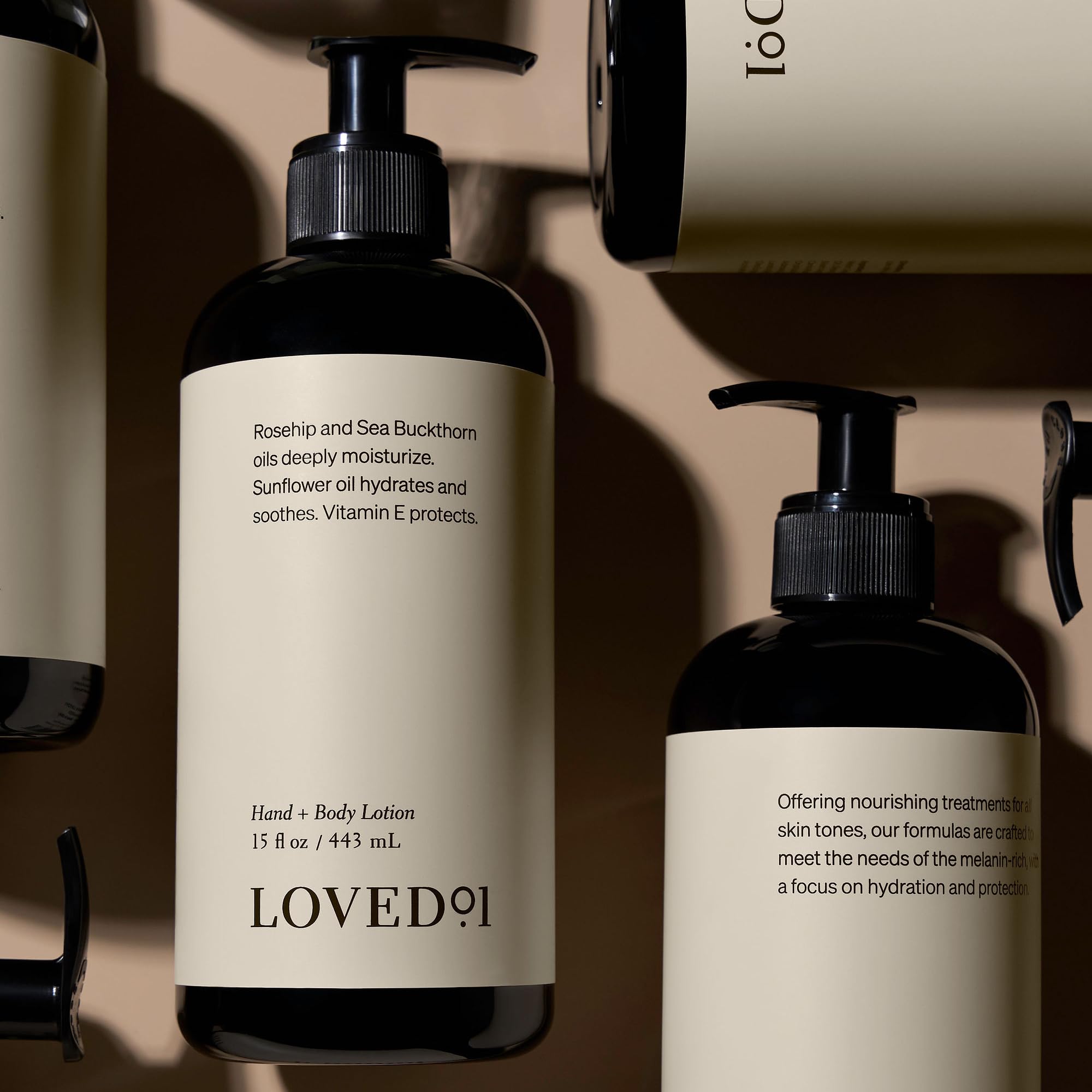 Loved01 bathroom shelf display suggesting a refined daily skincare routine.