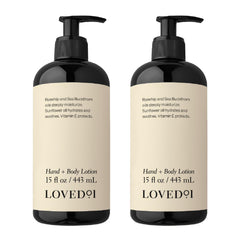 Loved01 loción para manos y cuerpo en frasco, hidratación suave diaria