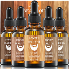 LOVERY aceite para barba con cedro, suaviza y facilita el peinado.