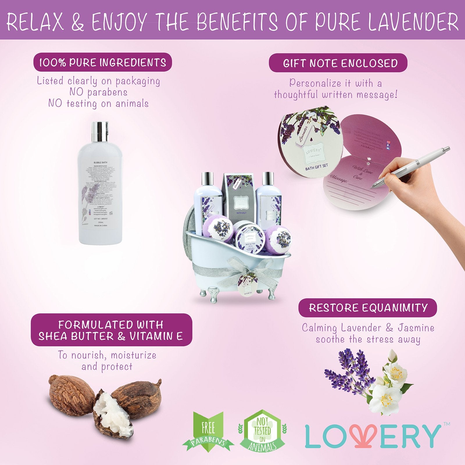 Bain mousse Lovery — bulles riches pour un moment spa.