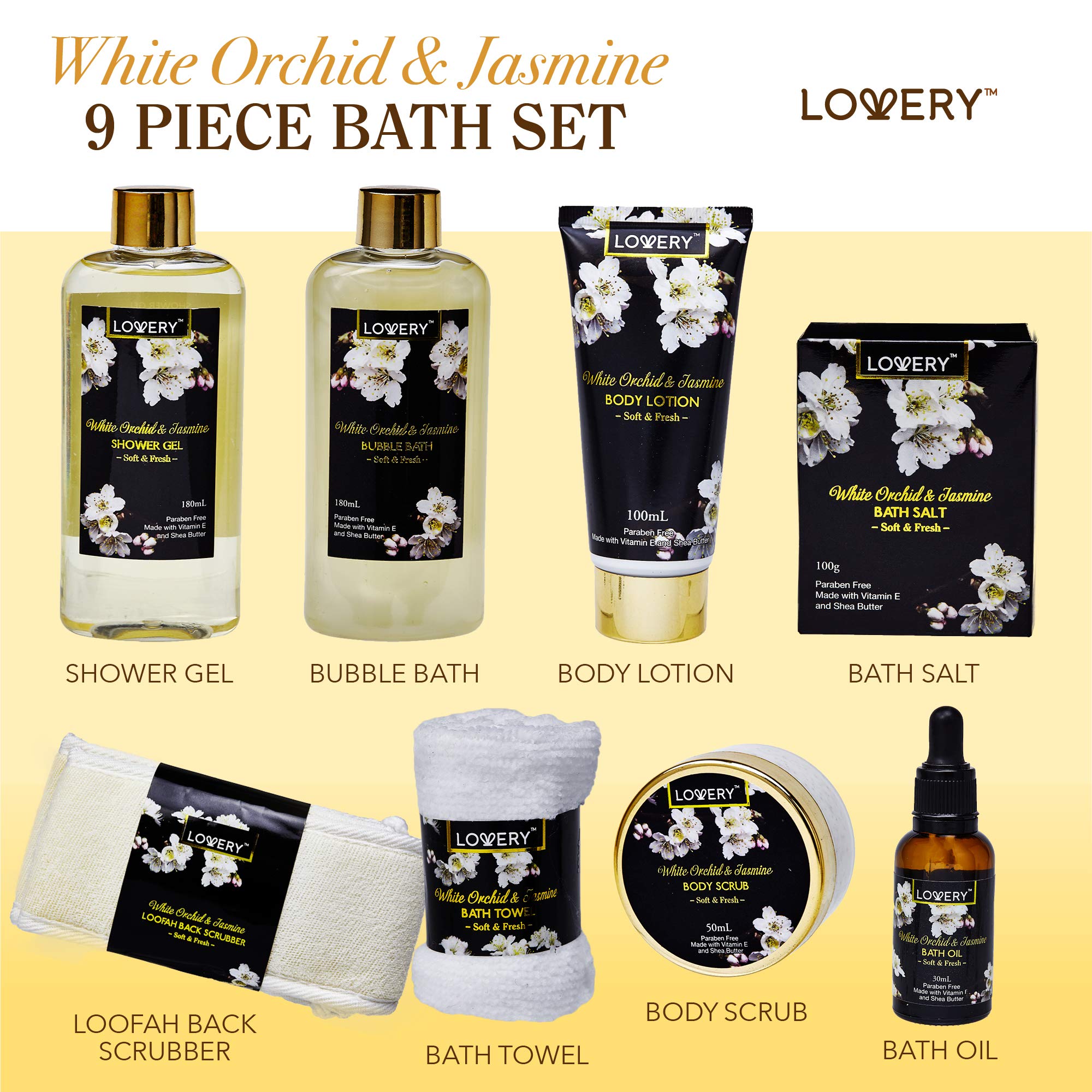 LOVERY gel de ducha y baño con burbujas, experiencia sensorial
