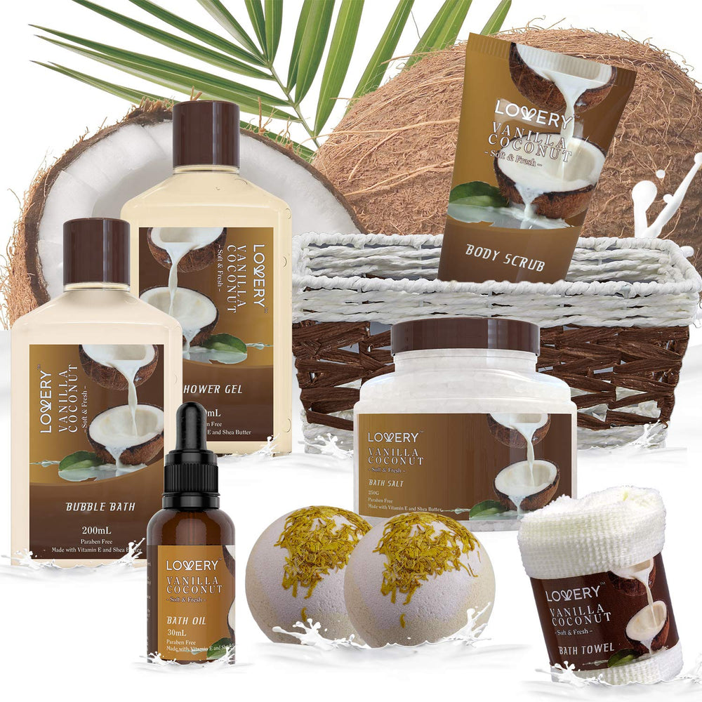 LOVERY Huile corps coco vanille, hydratation nourrissante