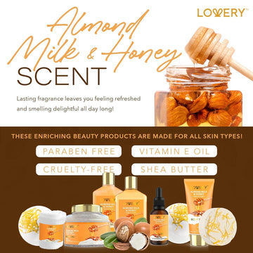 Lovery Huile Bain Amande Miel: soin nourrissant pour la peau.