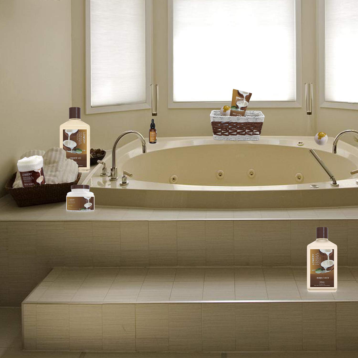 LOVERY Sel de bain vanille coco, relaxation et douceur