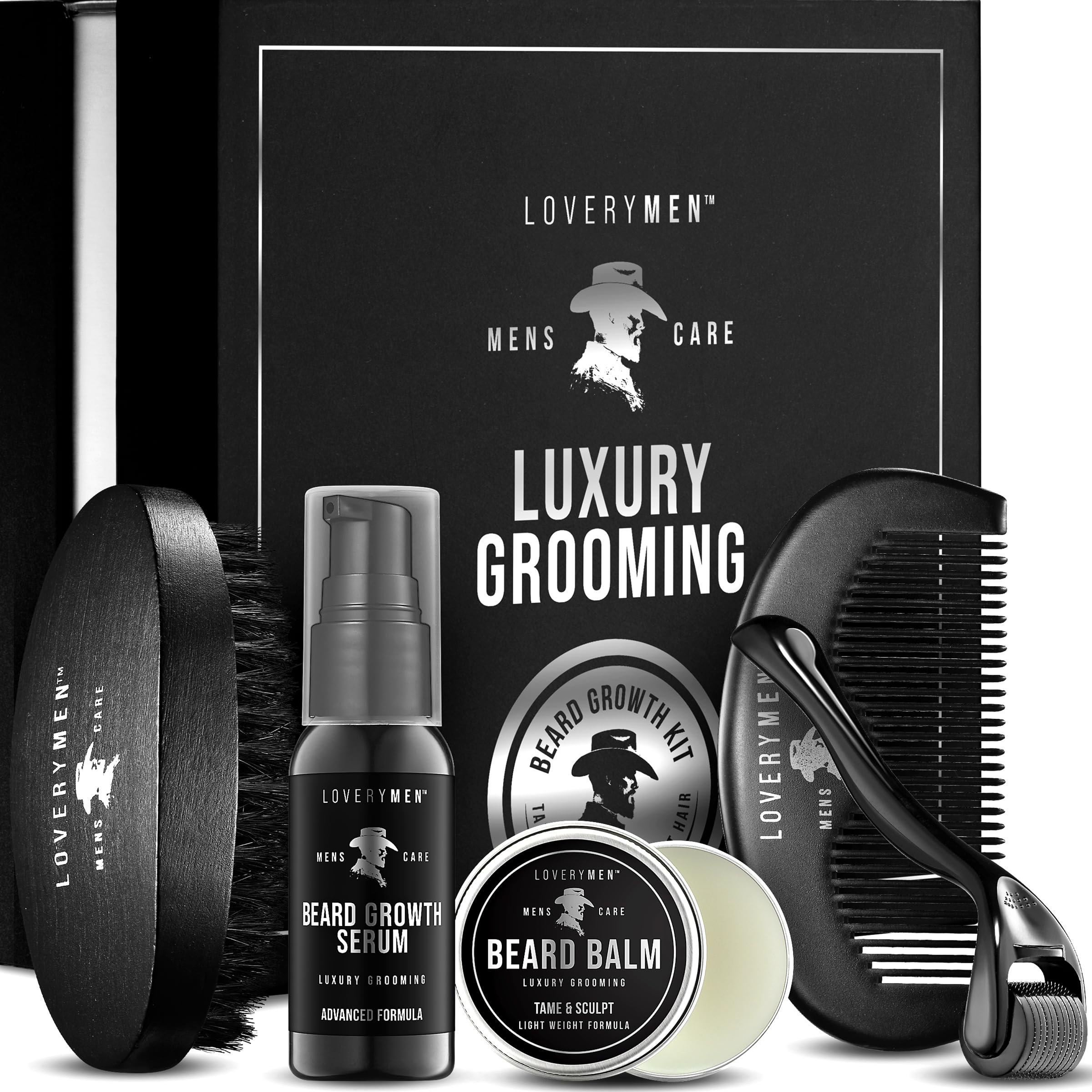 Sérum para barba LOVERY de 30 ml, hidratación suave.