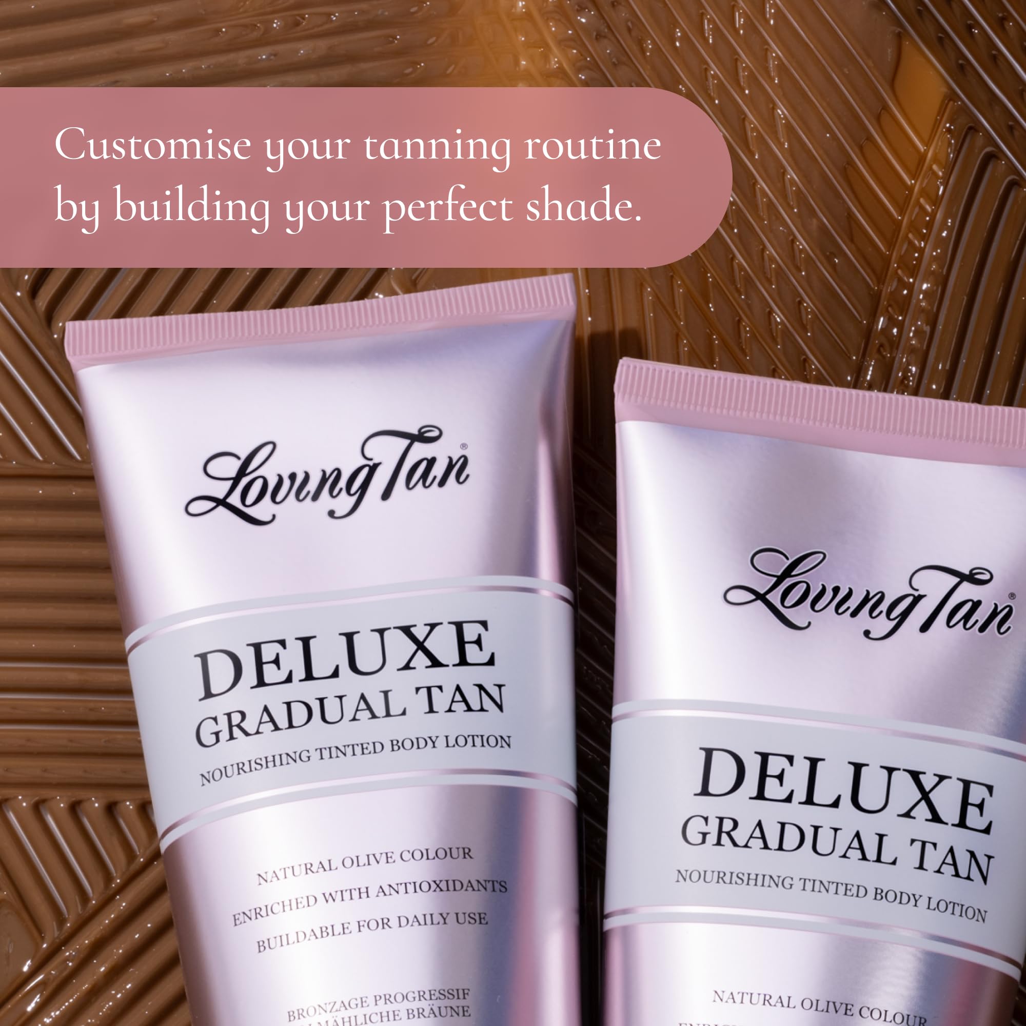 Loving Tan Deluxe Gradual Tan Lotion: beurre de karité nourrissant pour la peau.