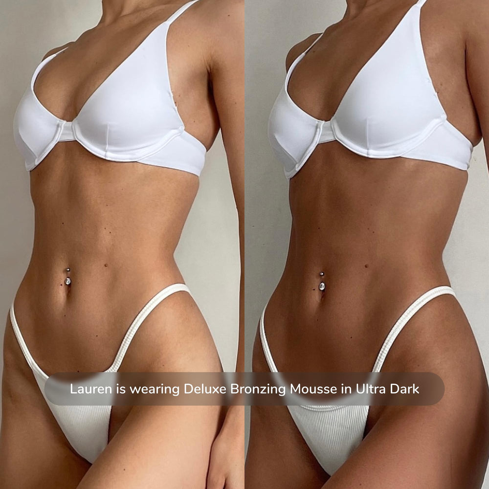 Loving Tan Deluxe Mousse, desarrollo progresivo hasta tono más profundo en 24 horas.