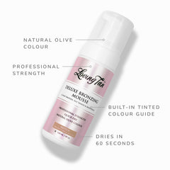 Loving Tan Deluxe Mousse textura cremosa que deja piel suave