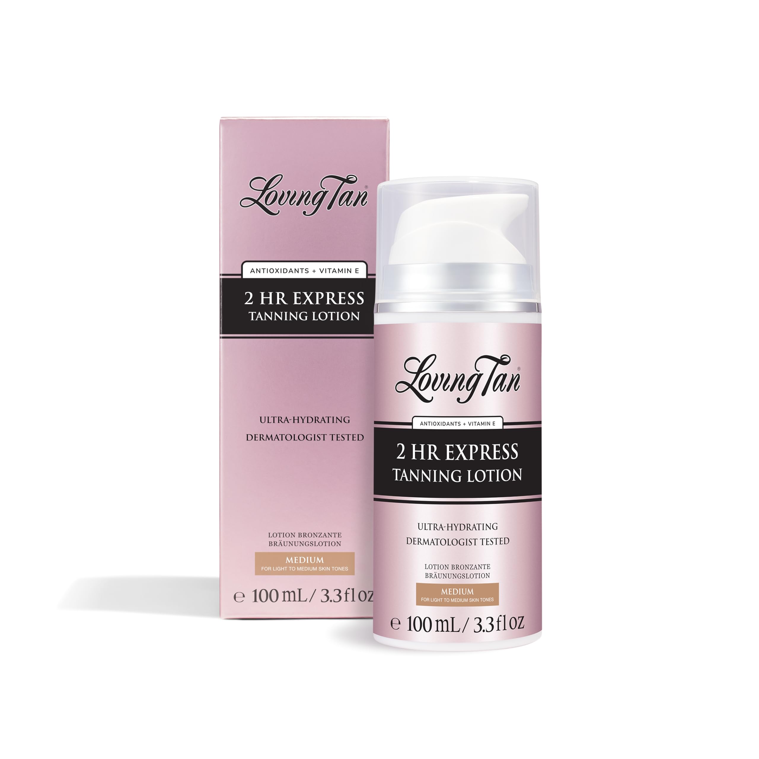 Loving Tan Lotion Express: guide de teinte visible pour une application sans traces