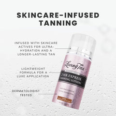 Loving Tan piel bronceada con aspecto natural tras la aplicación
