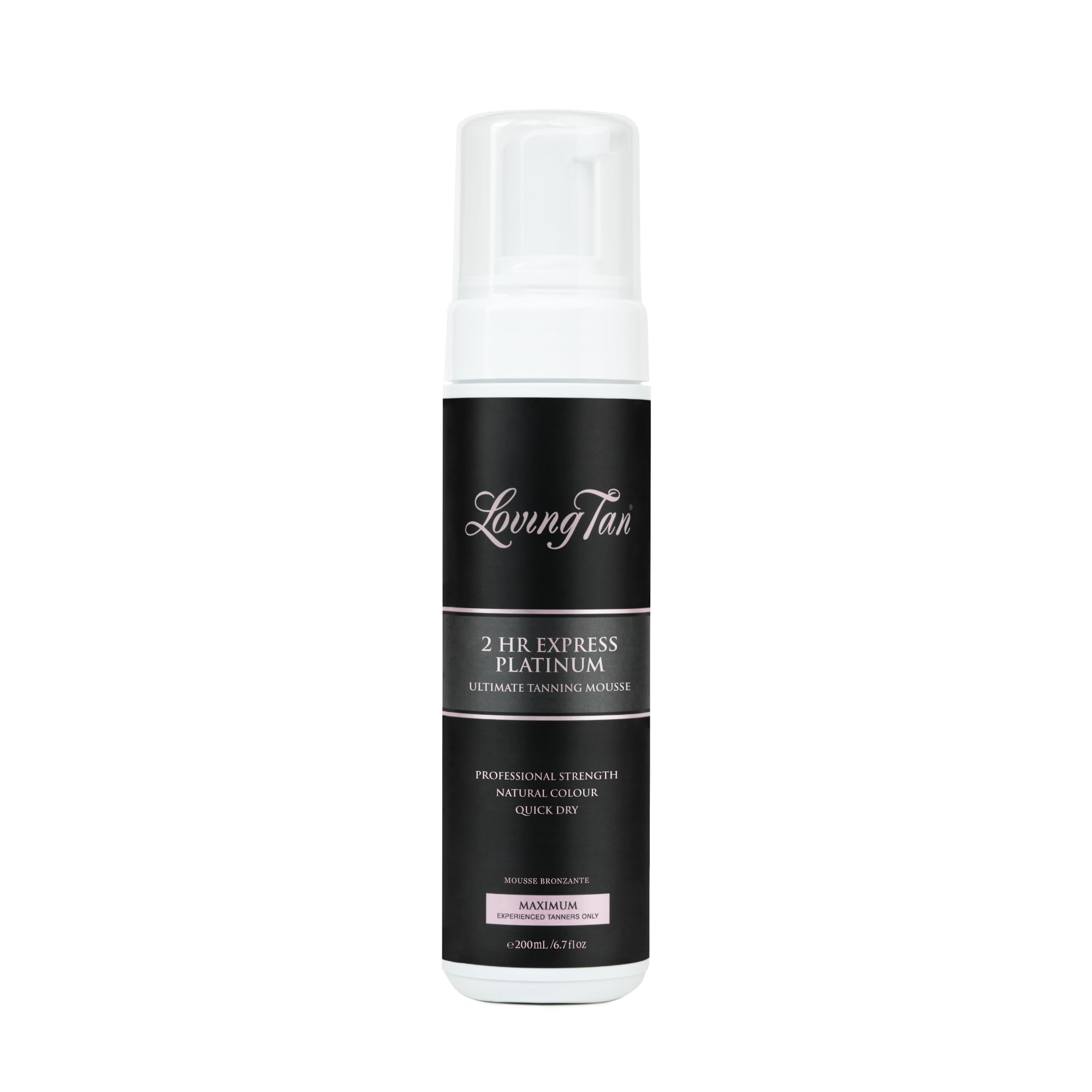 Loving Tan Platinum 2 HR Express Mousse: aplicación fácil para bronceado uniforme