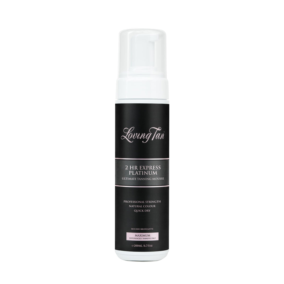 Loving Tan Platinum 2 HR Express Mousse: aplicación fácil para bronceado uniforme
