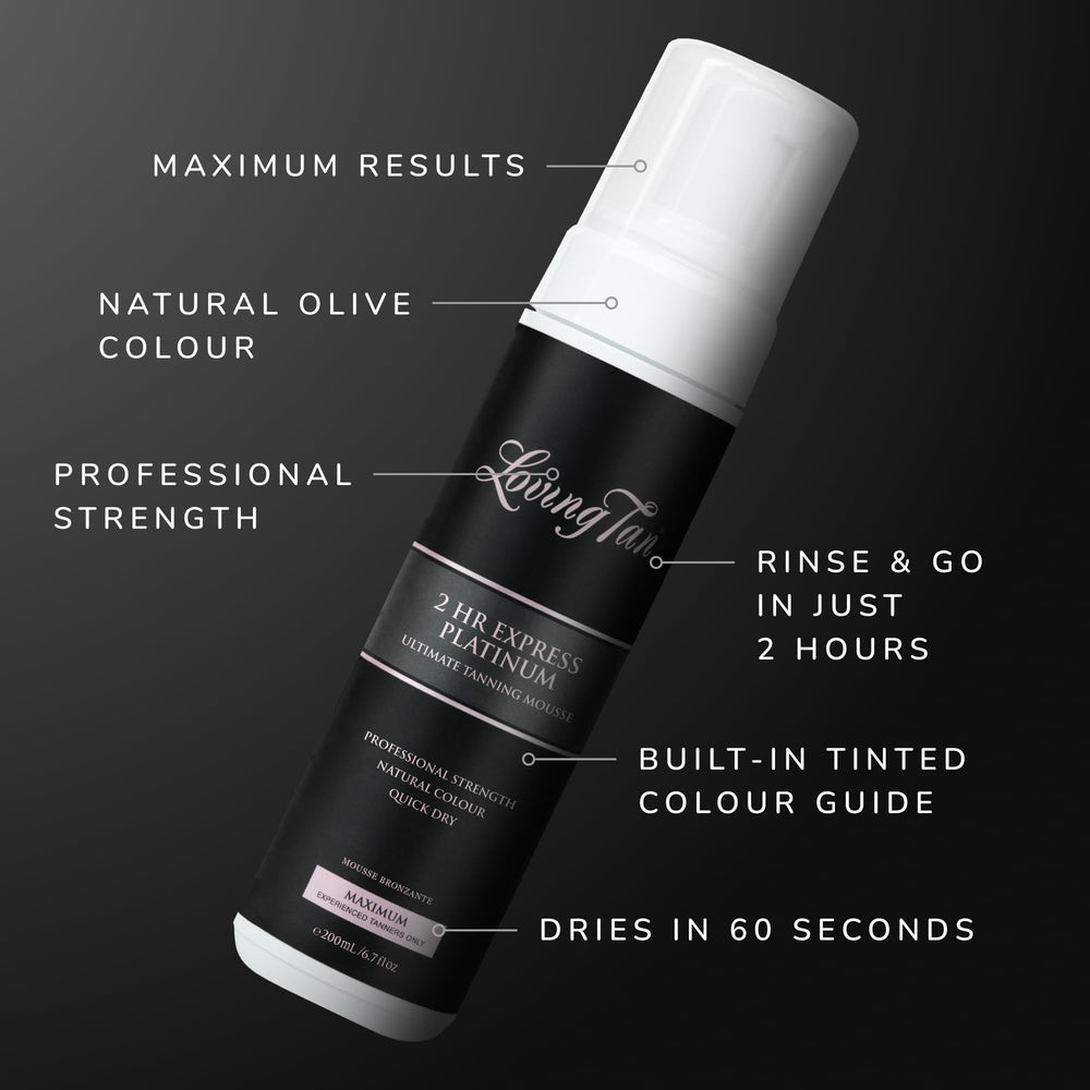 Loving Tan Platinum 2 HR Express Mousse: ingredientes naturales para un bronceado responsable