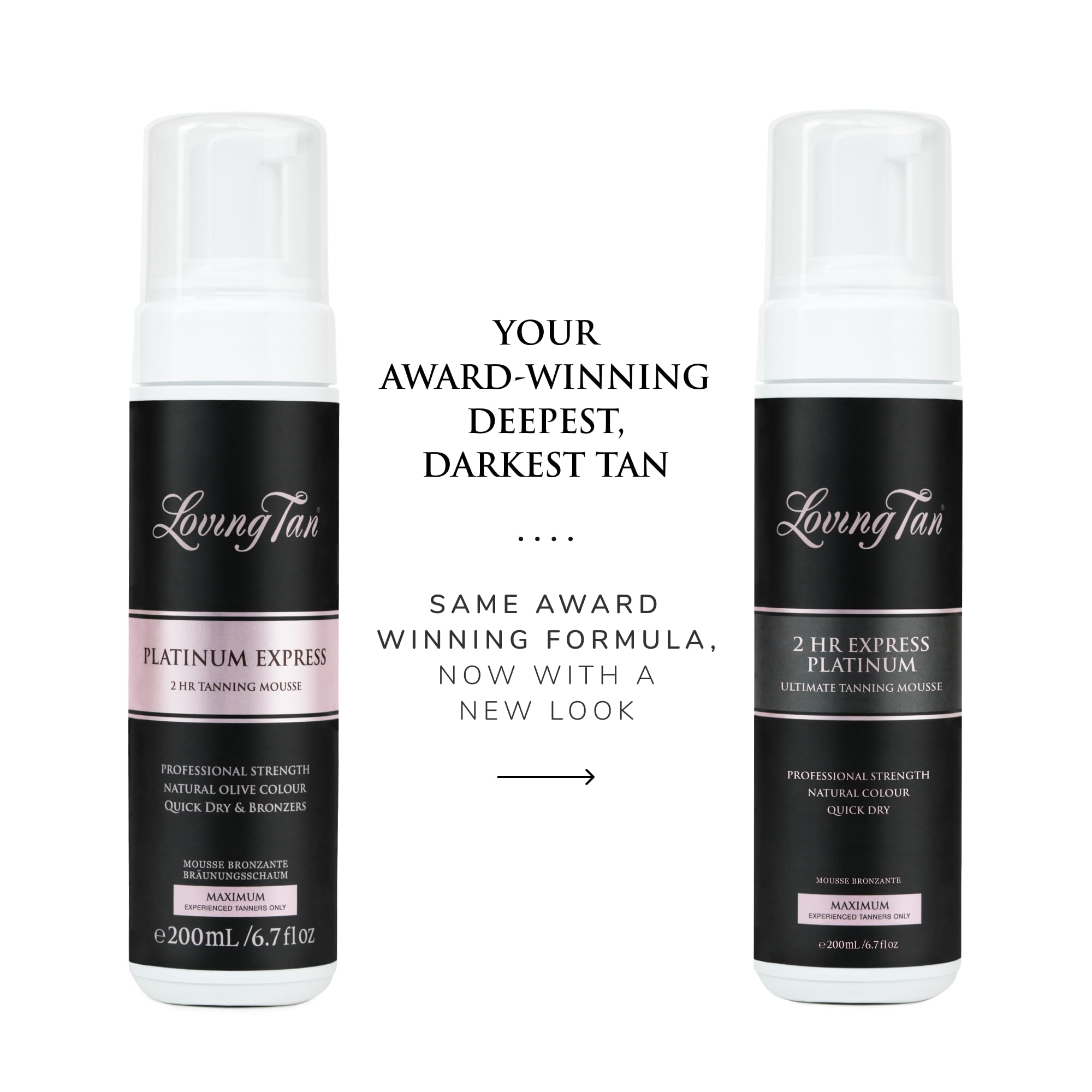 Loving Tan Platinum 2 HR Express Mousse: secado en 60 segundos sin residuo