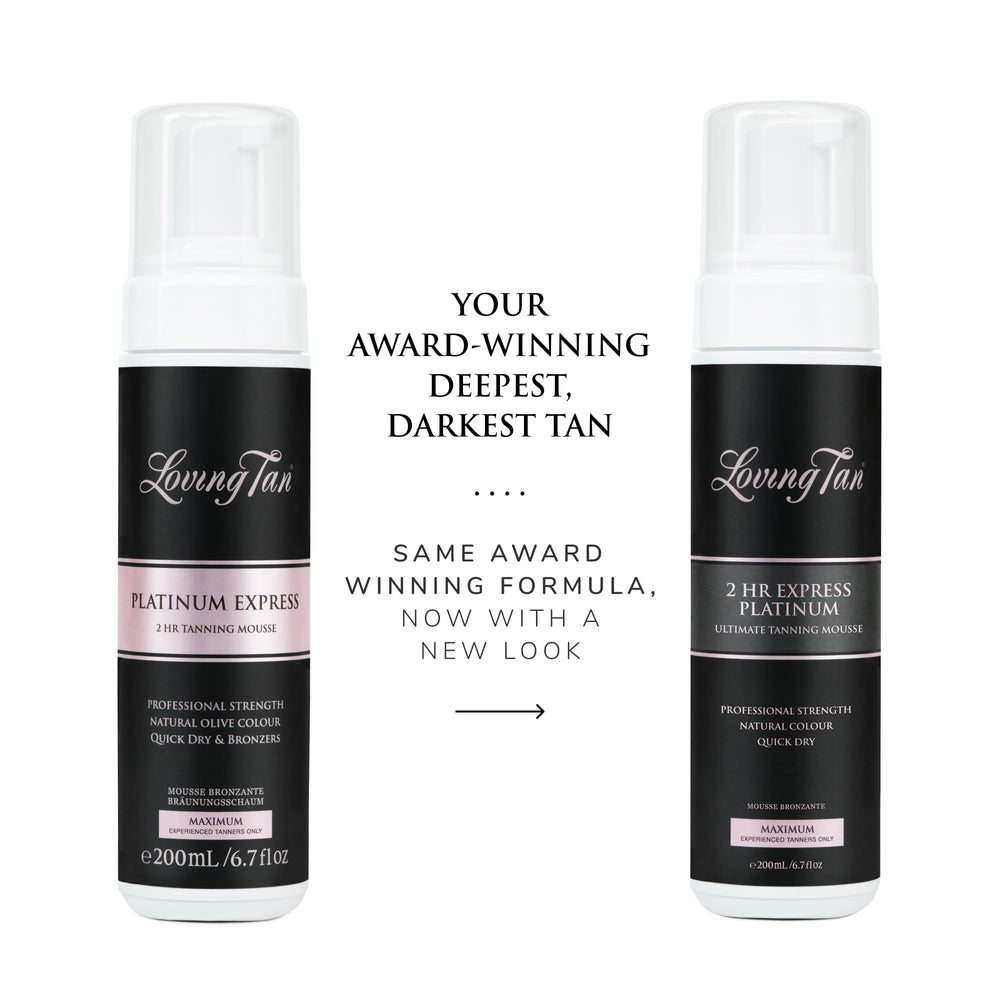 Loving Tan Platinum 2 HR Express Mousse: secado en 60 segundos sin residuo