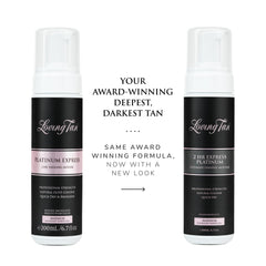 Loving Tan Platinum 2 HR Express Mousse: secado en 60 segundos sin residuo