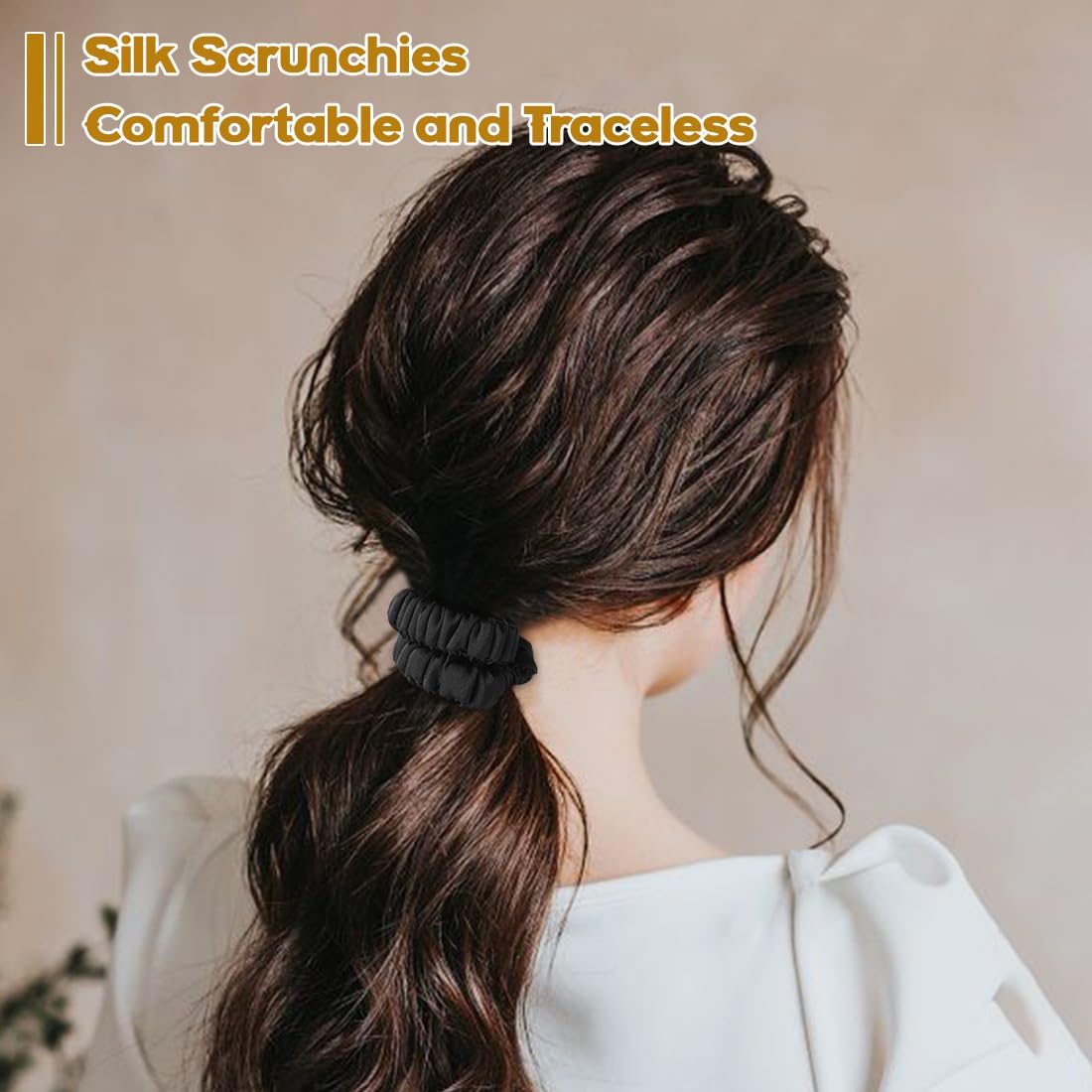 Coleteros para cabello rizado o liso, sin marcas y sin tirones
