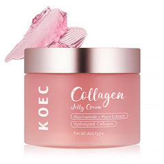 Loyotice Collagen Jelly Cream en bote, crema con textura gel para hidratación suave.