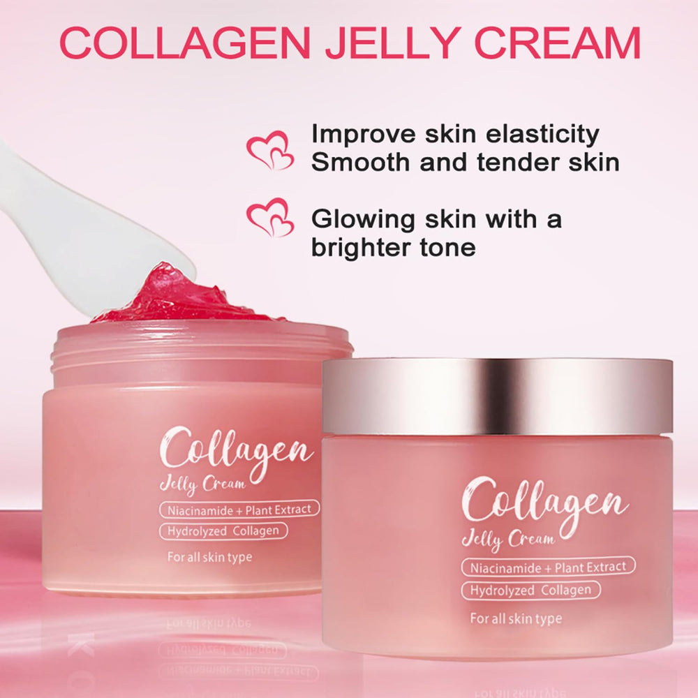 Loyotice Collagen Jelly Cream textura gel, absorción rápida y sensación liviana.