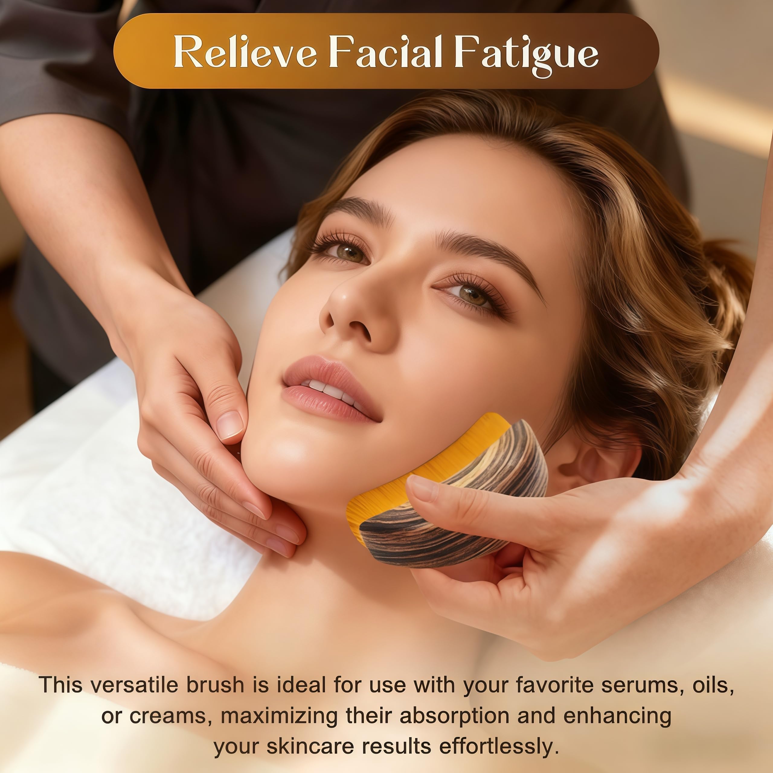 Forma curvada de Loyuril que se ajusta al contorno facial.