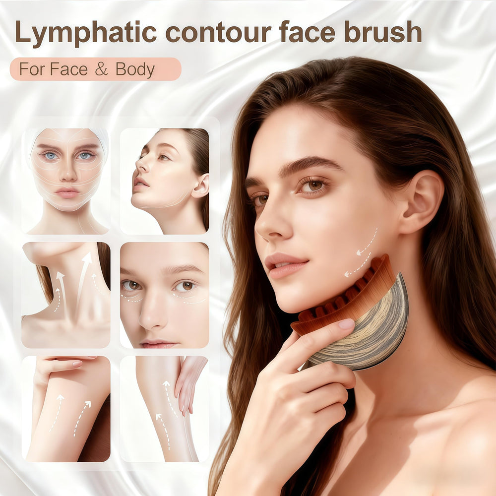 Loyuril cepillo para uso en rostro, cuello y hombros con masajes suaves.