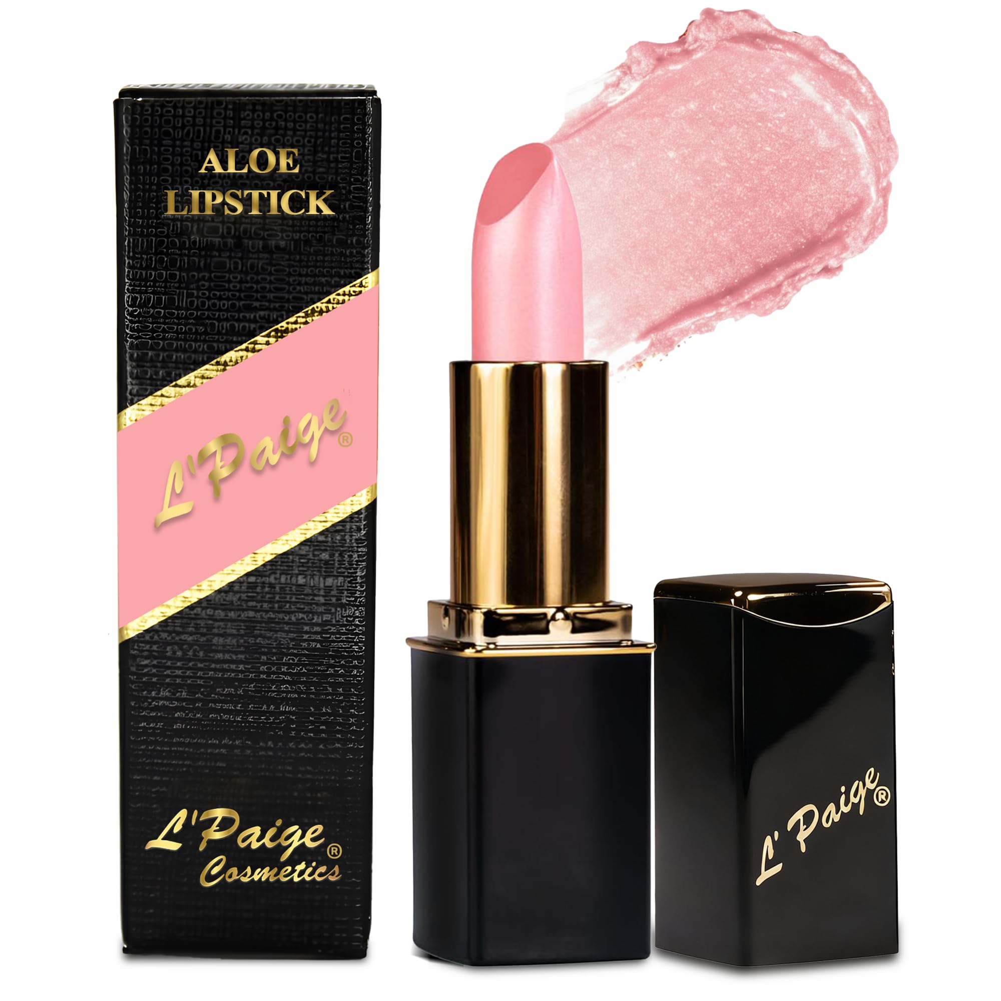 L'Paige Labial Rosa Frio Irisado: acabado irisado que realza cualquier look.