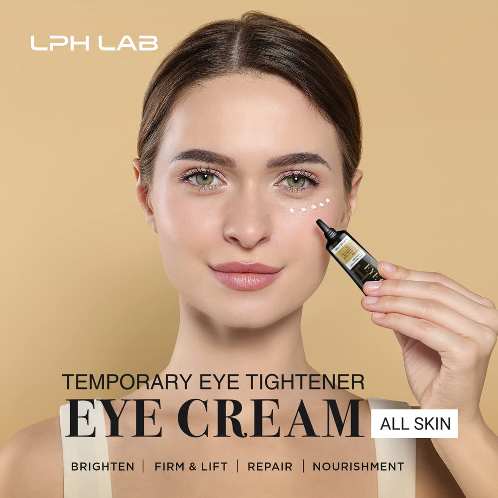 LPH LAB crema contorno de ojos, aplicación diaria para suavizar la piel circundante.