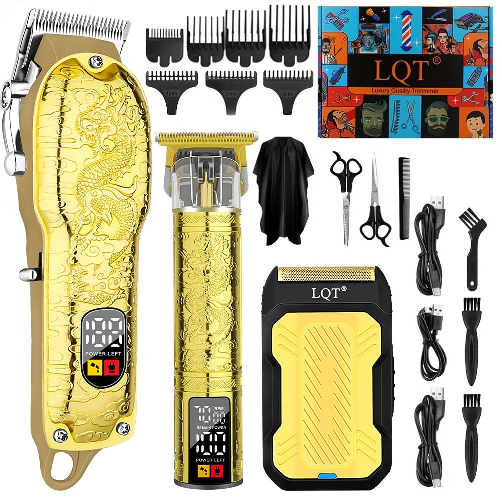 Cortapelos profesional LQT para hombres con set completo para casa