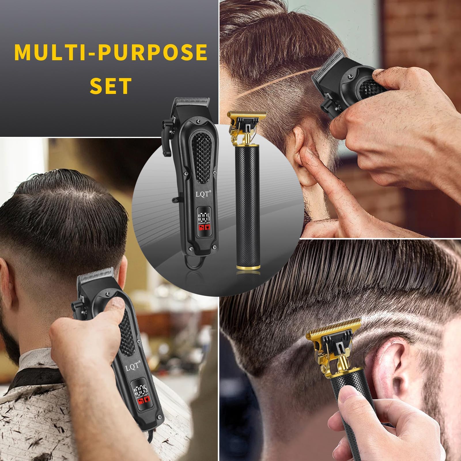 Étui en cuir LQT Pro Homme et outils de nettoyage inclus pour voyage.