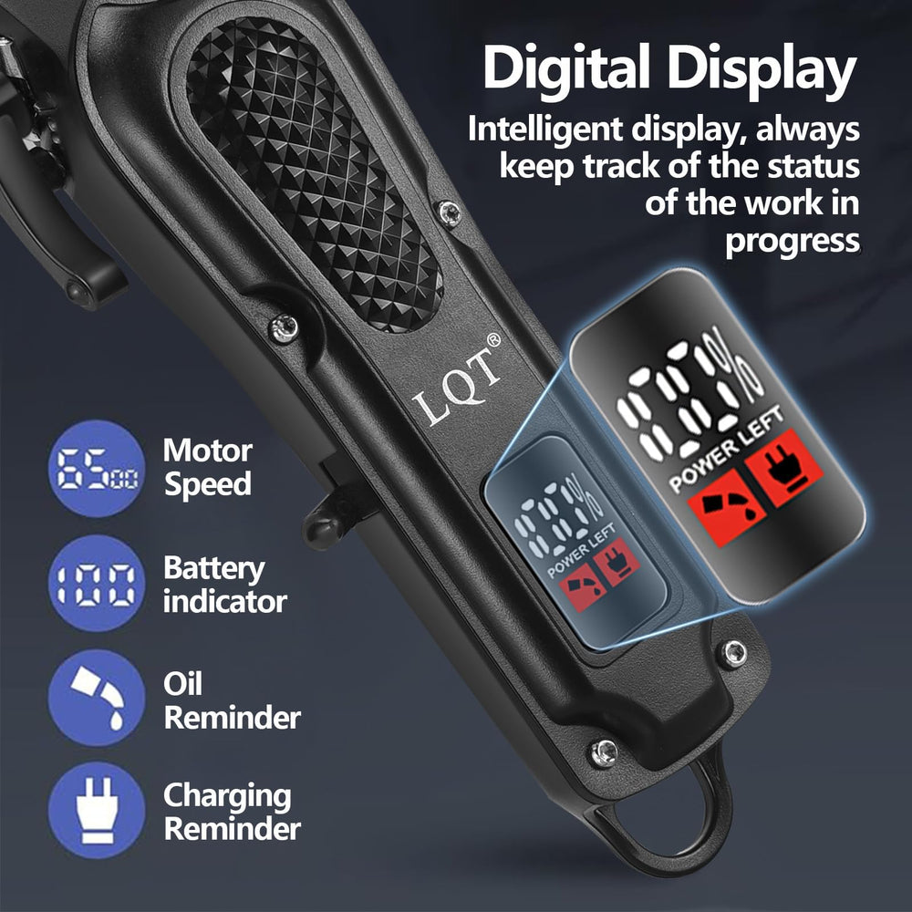 Kit LQT Pro Homme avec 8 guides et accessoires pour varier les styles.