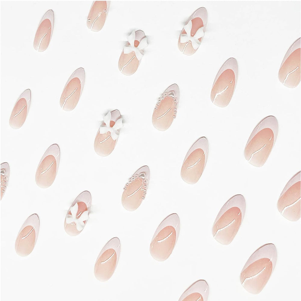 LRKNNO uñas acrílicas rosadas nude para un aspecto natural y sofisticado.