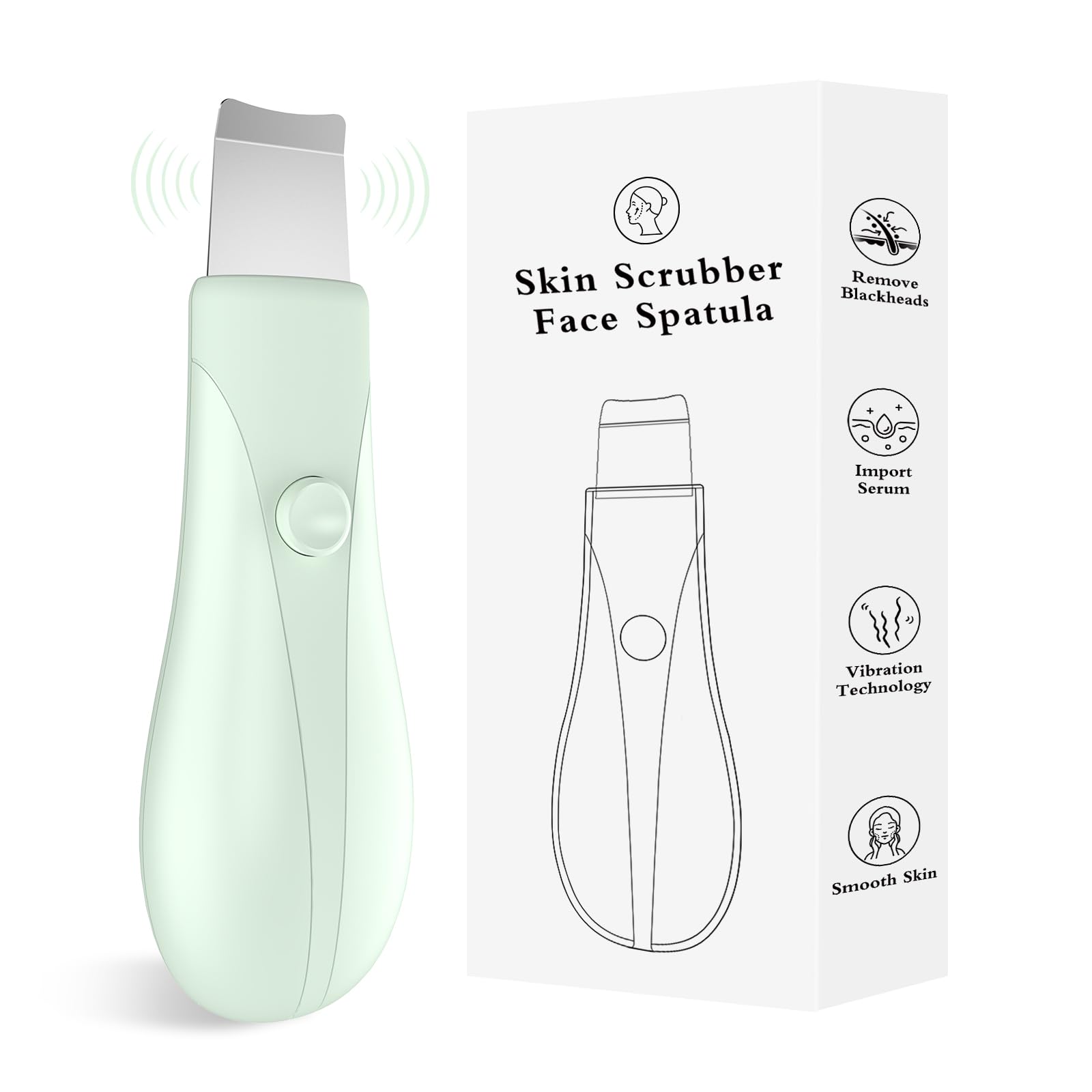 LRUFOB espatula facial para limpieza profunda de poros.
