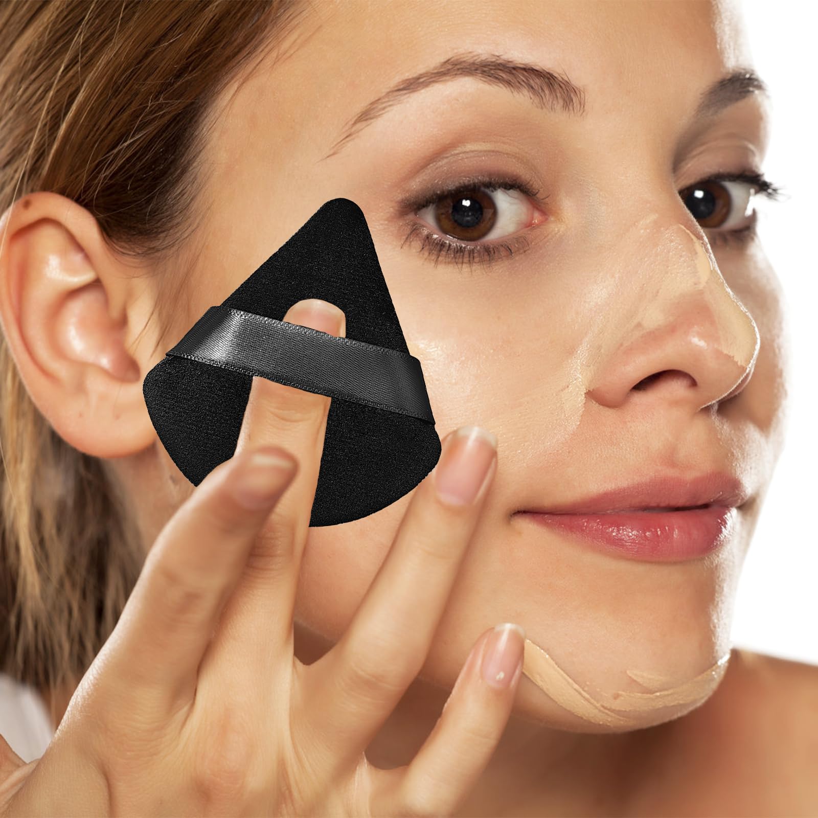 Lshfwn: esponja triangular premium para retoques precisos.