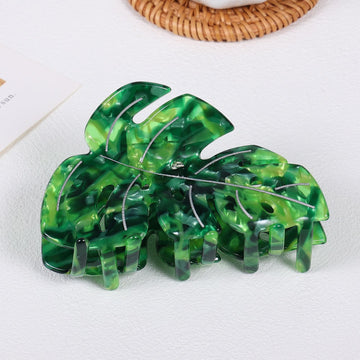 LSVOZ pinza cabello hoja verde ideal como regalo de primavera.