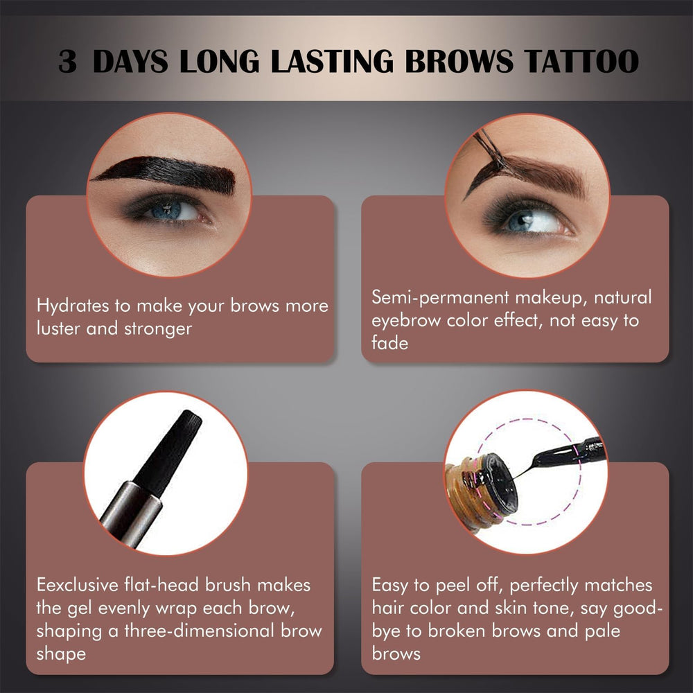 LSxia gel para cejas tono marrón natural ofrece color duradero