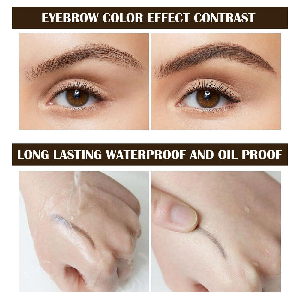 LSxia gel para cejas tono marrón oscuro para definición intensa